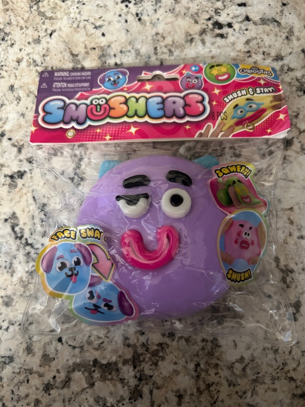 Orb Curiosities Smushers VIRAL Squishy Fidget Squeeze Toy Purple